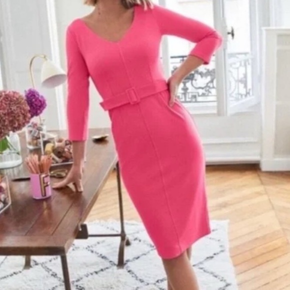 Boden Dresses & Skirts - Boden Margie Ottoman V-neck Dress, Sz 2